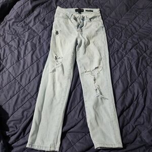 Kendall & Kylie Light Blue Distressed Jeans